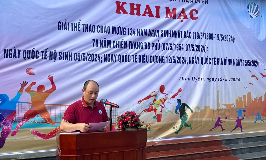 KHAI MẠC GIẢI THỂ THAO CHÀO MỪNG KỶ NIỆM 134 NĂM NGÀY SINH NHẬT BÁC; 70 NĂM CHIẾN THẮNG ĐIỆN BIÊN PHỦ; NGÀY QUỐC TẾ HỘ SINH; NGÀY QUỐC TẾ ĐIỀU DƯỠNG VÀ NGÀY QUỐC TẾ GIA ĐÌNH NĂM 2024