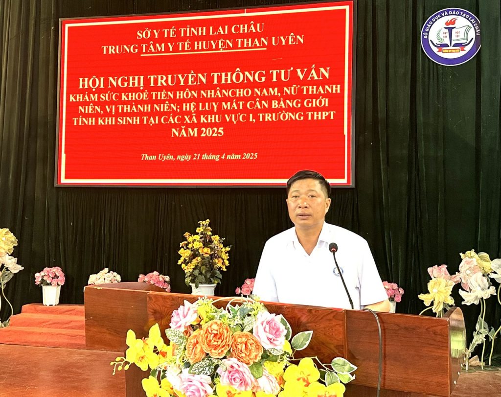 HỘI NGHỊ TRUYỀN THÔNG TƯ VẤN, KHÁM SỨC KHỎE TIỀN HÔN NHÂN CHO NAM, NỮ VỊ THÀNH NIÊN, THANH NIÊN; HỆ LỤY MẤT CÂN BẰNG GIỚI TÍNH KHI SINH TẠI CÁC XÃ KHU VỰC I, TRƯỜNG THPT, TRƯỜNG PTDTNT NĂM 2025